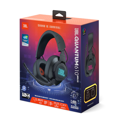 Auriculares Integrales Para Gaming Y Micrófono Jbl Quantum 610 Inalambricos (2.4 Ghz)