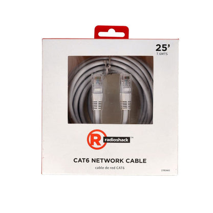Cable De Red Ethernet Radioshack Cat6 Rj45 - 7.6 Metros