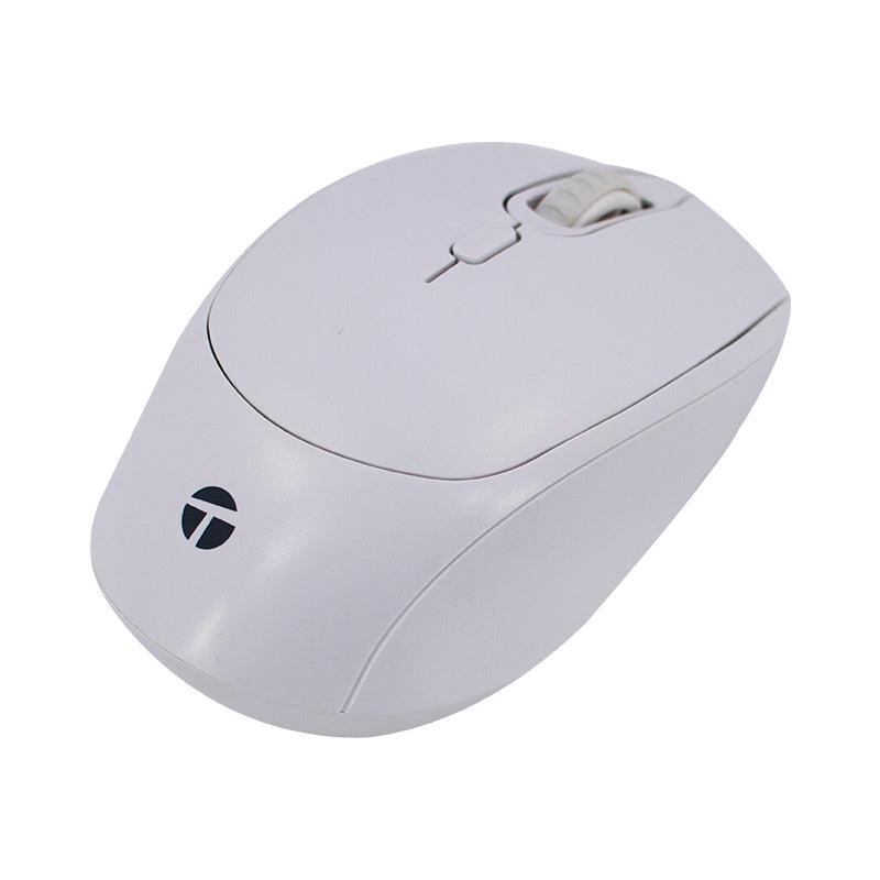 Mouse Óptico Teros Te-1225s, 800-1200-1600 Dpi, Usb, 4 Botones, Color Blanco Desc