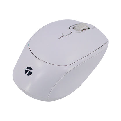 Mouse Óptico Teros Te-1225s, 800-1200-1600 Dpi, Usb, 4 Botones, Color Blanco Desc