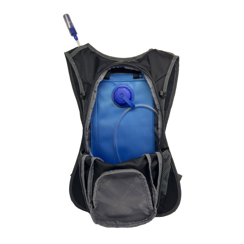 Mochila De Hidratación Teros Te-9034bk, Incluye Bolsa De Agua De 2l, Poliéster Ma