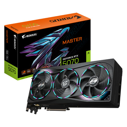 GIGABYTE AORUS GeForce RTX 5070 MASTER 12G Tarjeta Gráfica