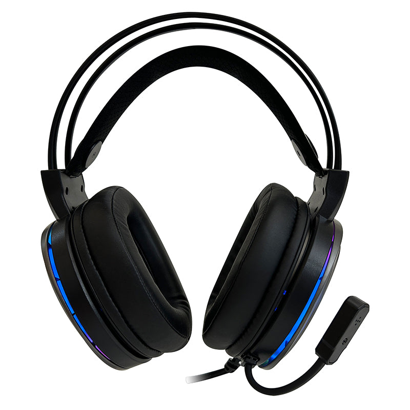 Auriculares Gaming Teros Te-8170n Estéreo 7.1, Micrófono, Conector Usb, Negro, Luces