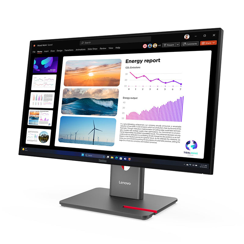 Monitor Plano Lenovo Thinkvision P24q-40, 23.8 Qhd/ips/hdmi/dp/dp-out/usb-a/usb-b/us